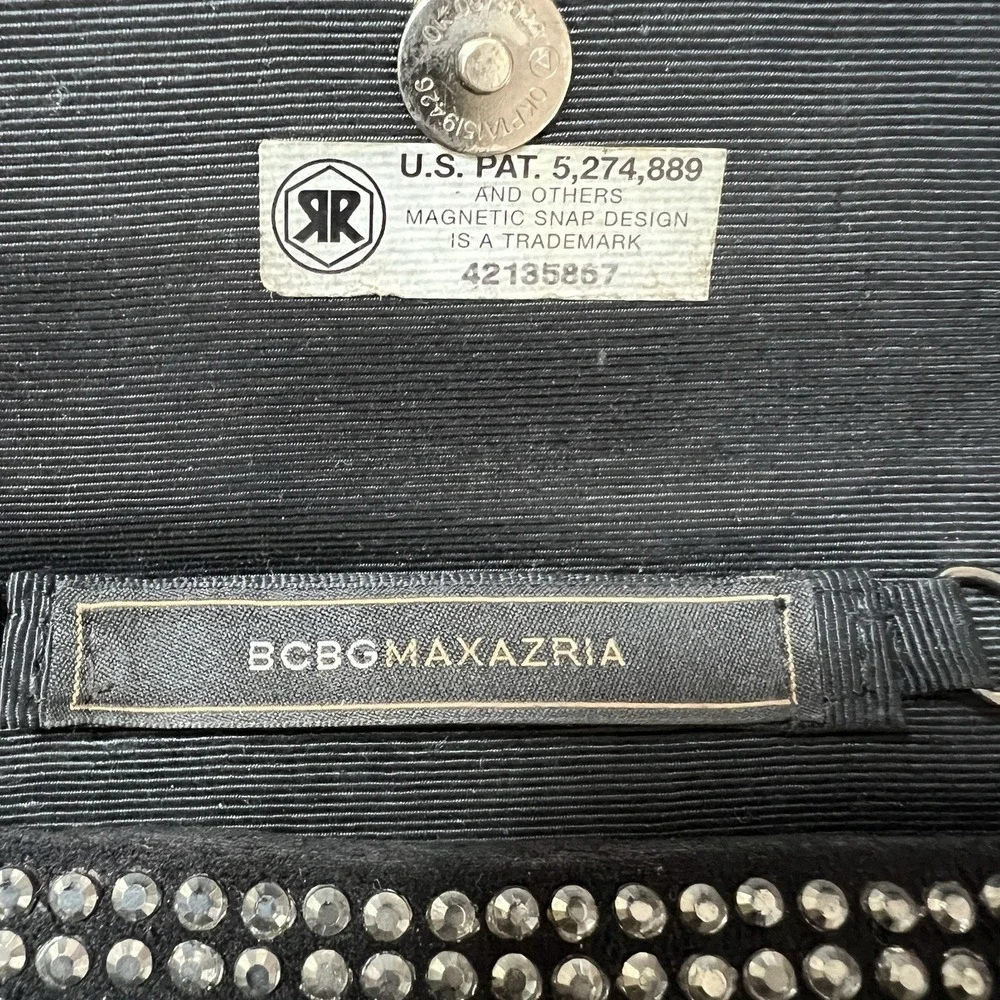 BCBG Maxazria Black Clutch with Removable Shoulder Chain Strap